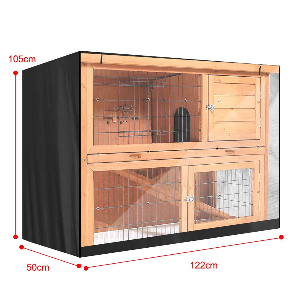 Waterproof 4FT Rabbit Hutch Cover Pet Bunny Cage Pet Bunny Cage