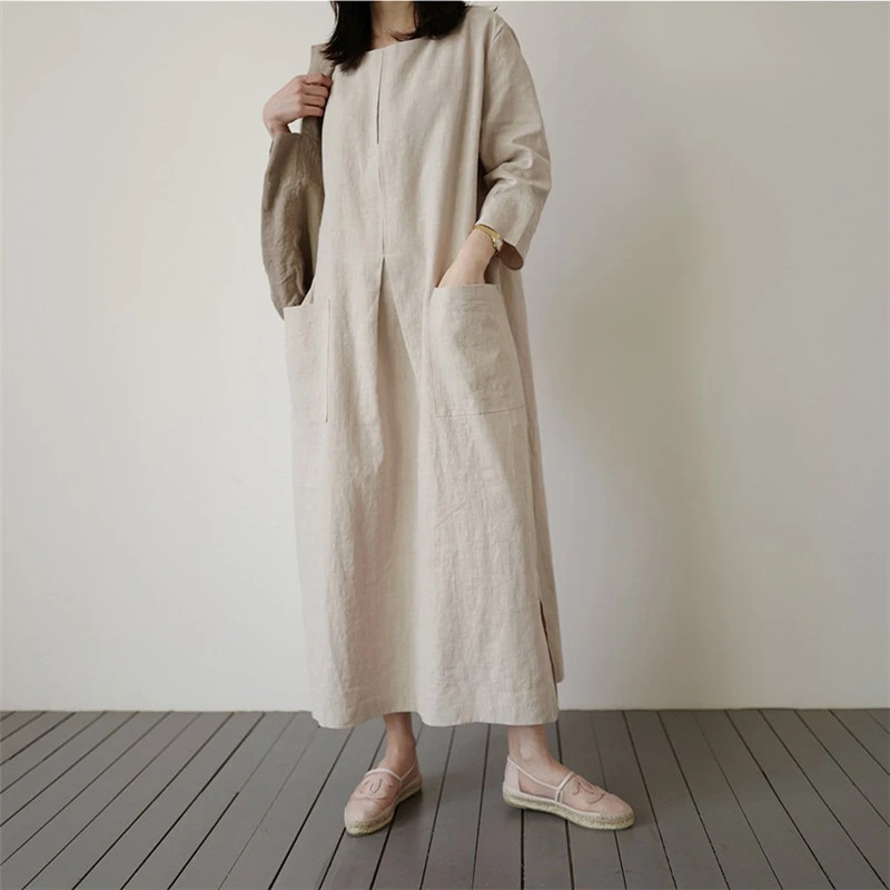 formal linen dresses