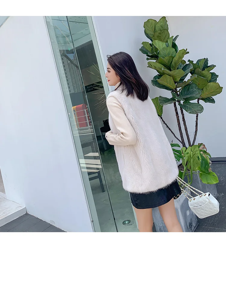 new lady whole mink mink velvet mink vest short paragraph 1008
