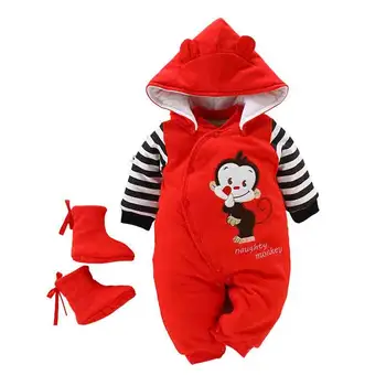 

Baby clothes in autumn and winter are thickened to keep warm. Baby jumpsuits are made of pure cotton for newborns and children
