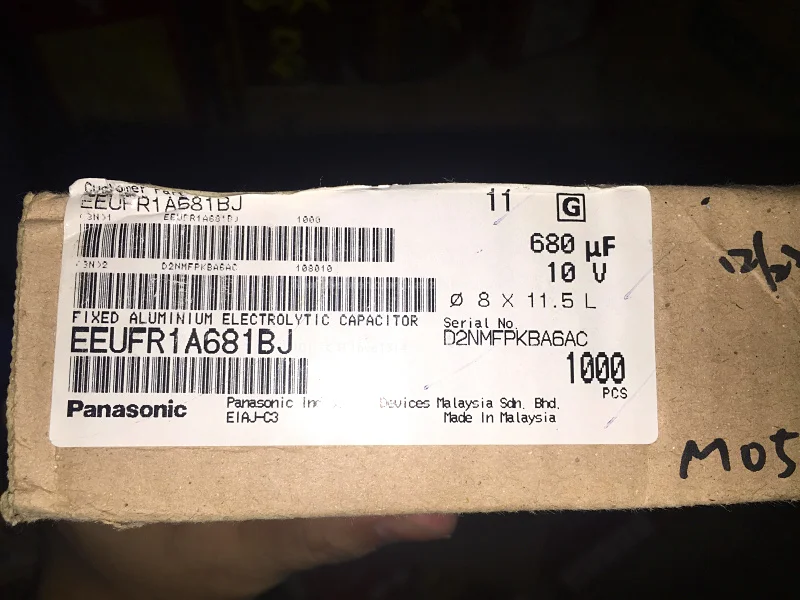 Комплект суперконденсаторов Matsushita electric 10V680UF FR 8x11 5 новый алюминиевый