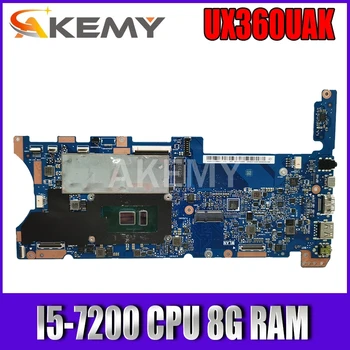 

Akemy UX360UAK Motherboard For ASUS UX360UAK UX360UA UX360U 90NB0C00-R00050 Laotop Mainboard with I5-7200 CPU 8G RAM