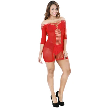 Fishnet Halter Bodystocking 