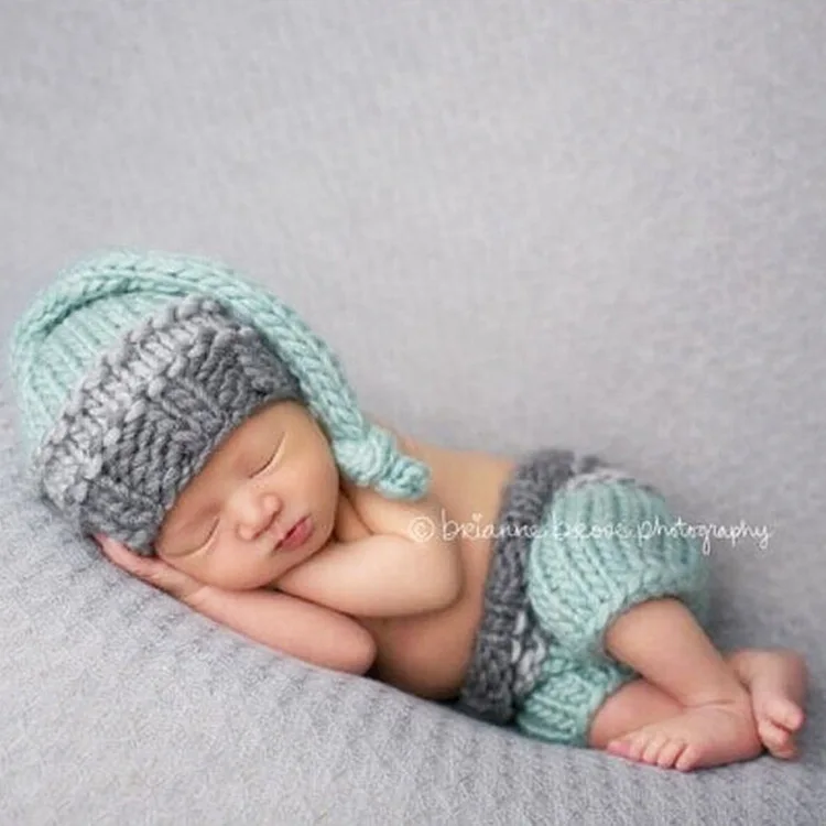 Newborn Baby Monogram Striped Letter G Hat Crochet Photo Prop Personalized Cap 