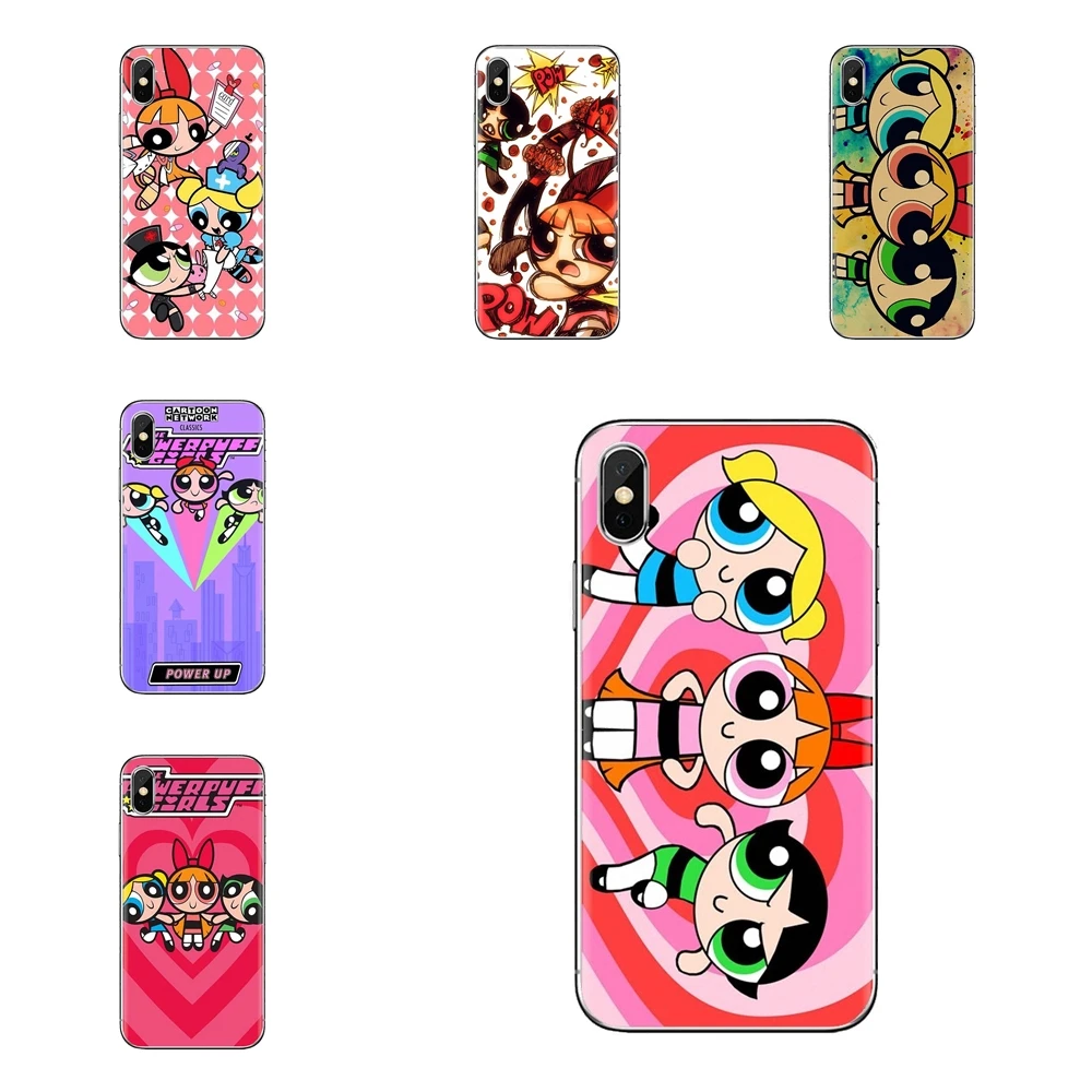 

The Powerpuff Girls cartoon Star Soft Cases Covers For LG Spirit Motorola Moto X4 E4 E5 G5 G5S G6 Z Z2 Z3 G2 G3 C Play Plus Mini