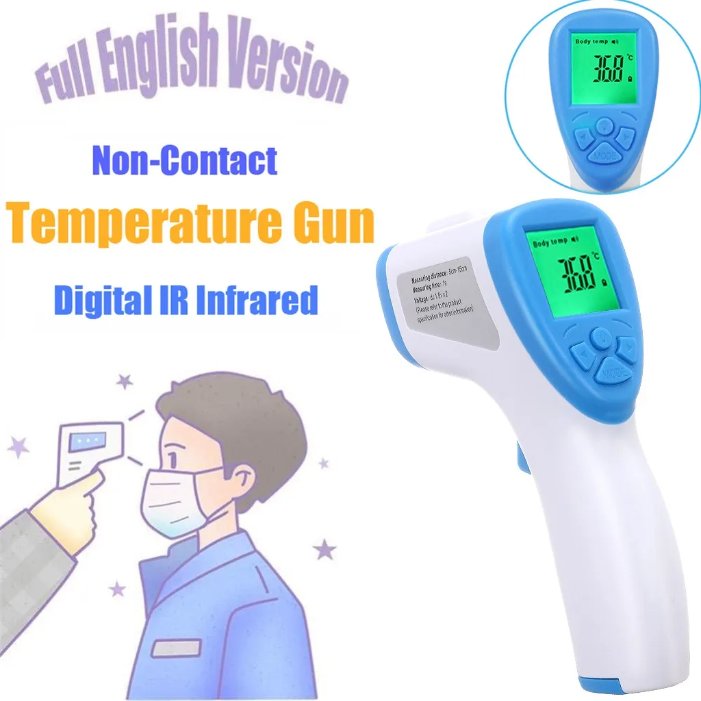 

Non-contact Fever Lcd Digital Thermometer Portable Handheld Infrared Body Thermometer With LCD Backlight Measurement Baby Care