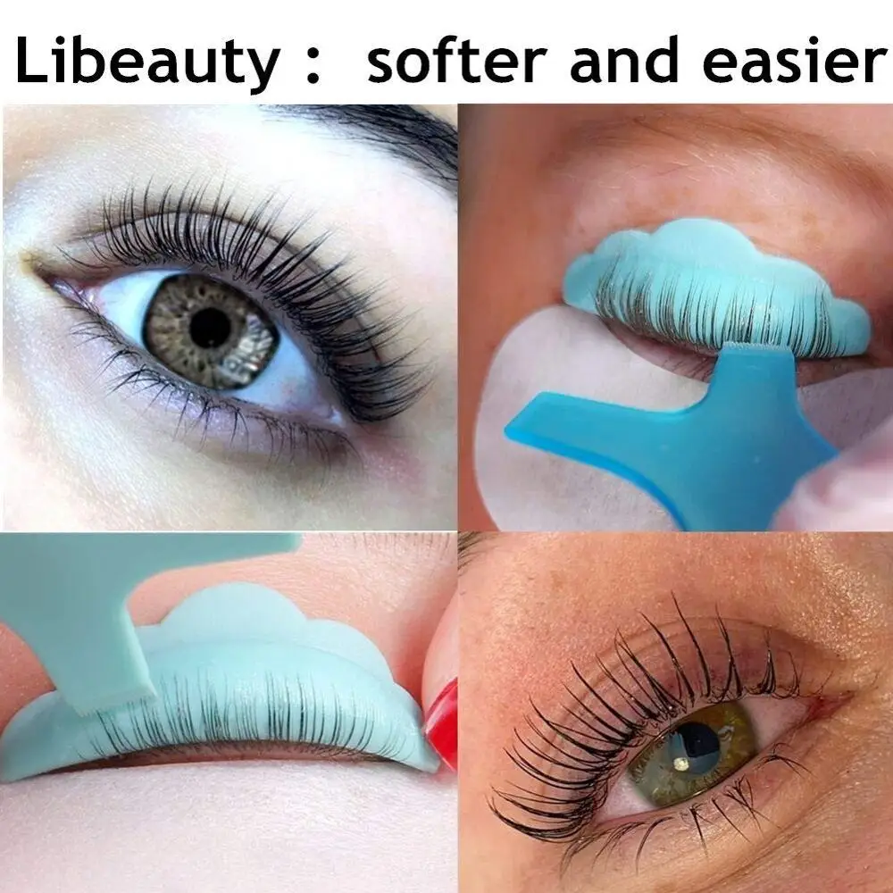 5Pairs Eyelashes Perming Rods Soft Silicone Eyelash Extension Lifting Pad Eye Lash Lift Curlers Curl Shields Pads with Y Brush eyelash curler eyelash accessories