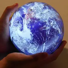 Светодиодный вращающийся проектор звездного неба, земли и Луны, волшебный цветной ночной Светильник