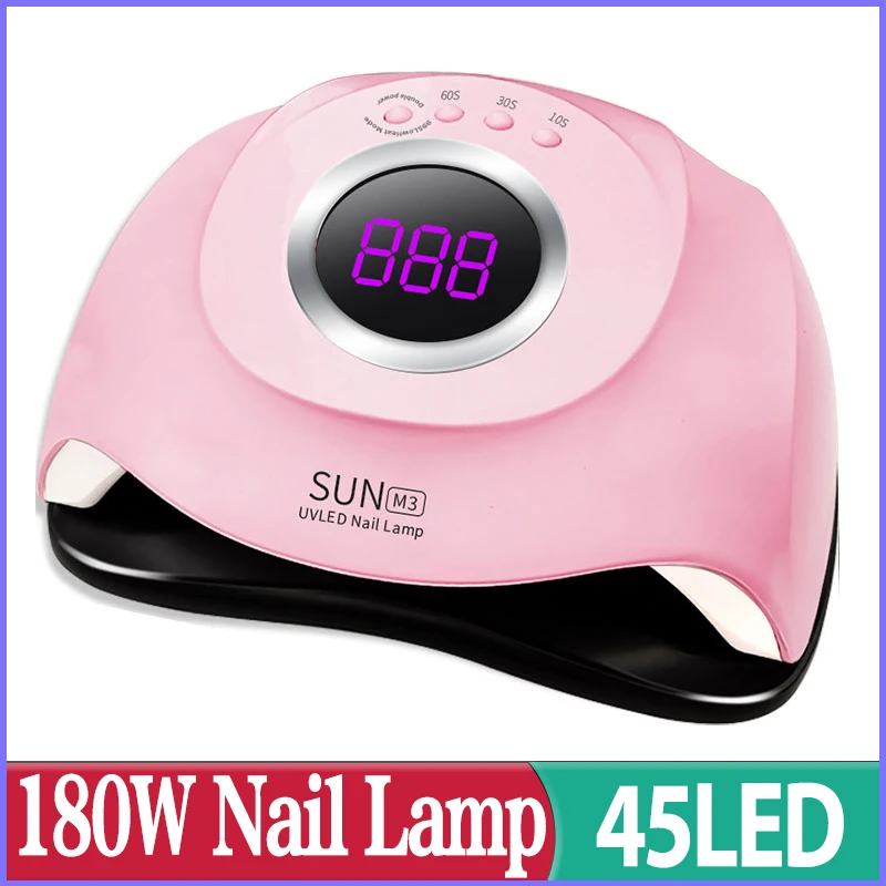 Quick Drying Sun M3 Spuer Nail Lamp 180W 45 Beads UV LED Lamp Auto All