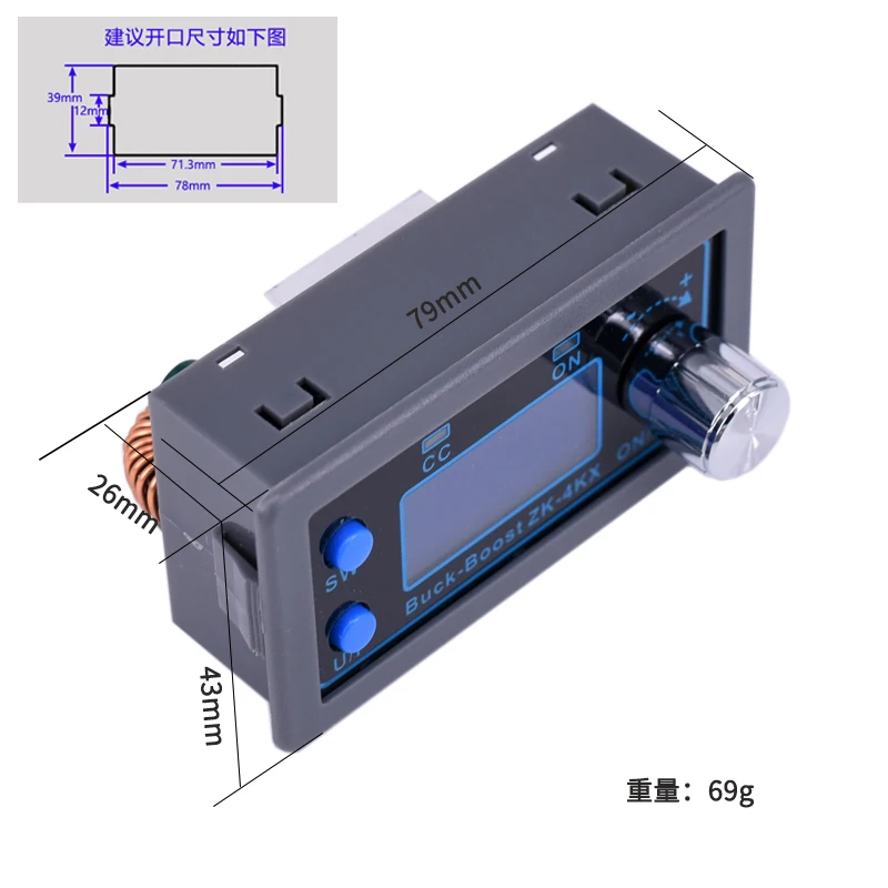 1 шт. CNC Buck-boost DC Регулируемый Модуль питания DIY постоянное напряжение постоянный ток Солнечная зарядка чехол для прибора