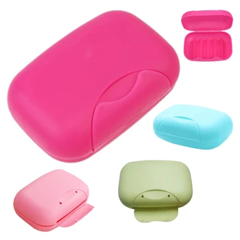 

Portable Travel Soap Dish Box Case Holder Container Wash Shower Bathroom Outdoor Green