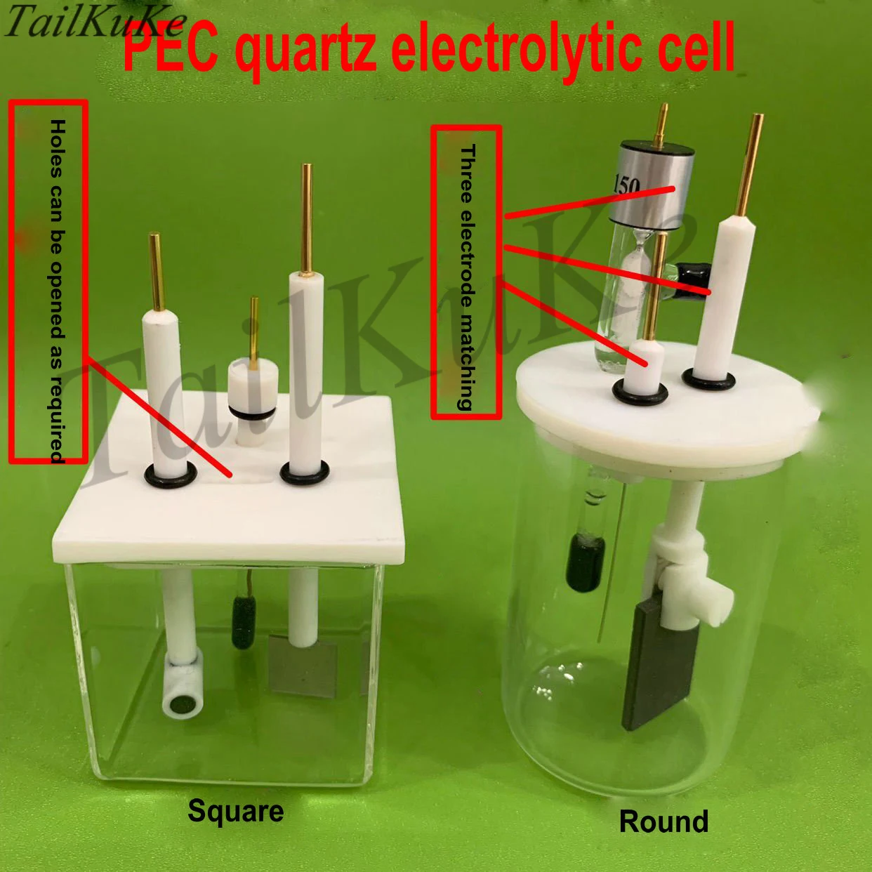 thumbnail image 2 of Stonylab H-Type Electrolytic Cells, Borosilicate Electrochemical Cell 2 of 14