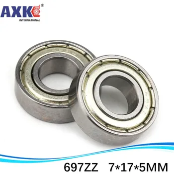 

500pcs free shipping thin wall deep groove ball bearing 697ZZ 7*17*5 mm
