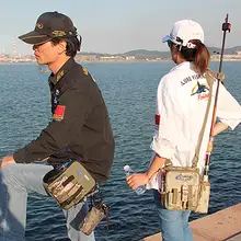 Многофункциональные рыболовные снасти для рыбалки, спорта на открытом воздухе Портативный Отдых Сумка Нейлоновой Ткани поясная приманки для ловли рыбы, Шестерни аксессуары