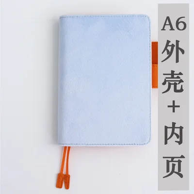 A6 Shell Inner Page A5 A6 спиральная Обложка для ноутбука войлочный Тканевый блокнот заправка спиральная связывающая молочная сетка внутренние бумажные страницы карты складские принадлежности - Цвет: A6 Shell Inner Page