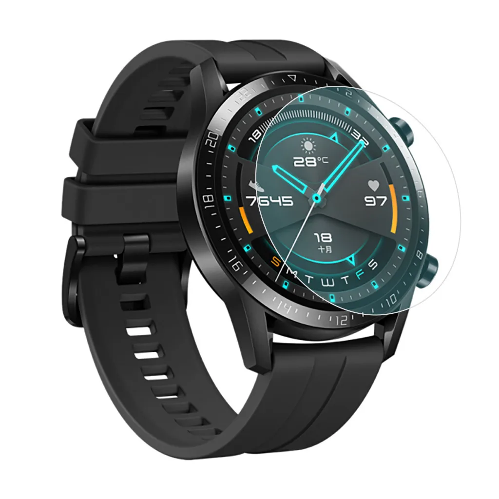 3 шт 46 мм Smartwatch полная защитная крышка для экрана Закаленное стекло Защитная пленка для huawei Watch GT2# LR2