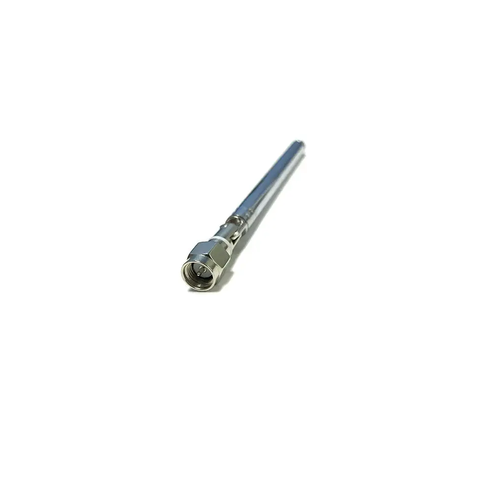 Replacement 100mm 5 Sections Telescopic Antenna SMA Male Connector Total 300mm Long Radio TV DIY 1PC