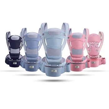 

OLOEY Baby Carrier Infant Baby Hipseat Carrier Front Facing Ergonomic Kangaroo Baby Wrap Sling for Baby Travel 0-48 Months
