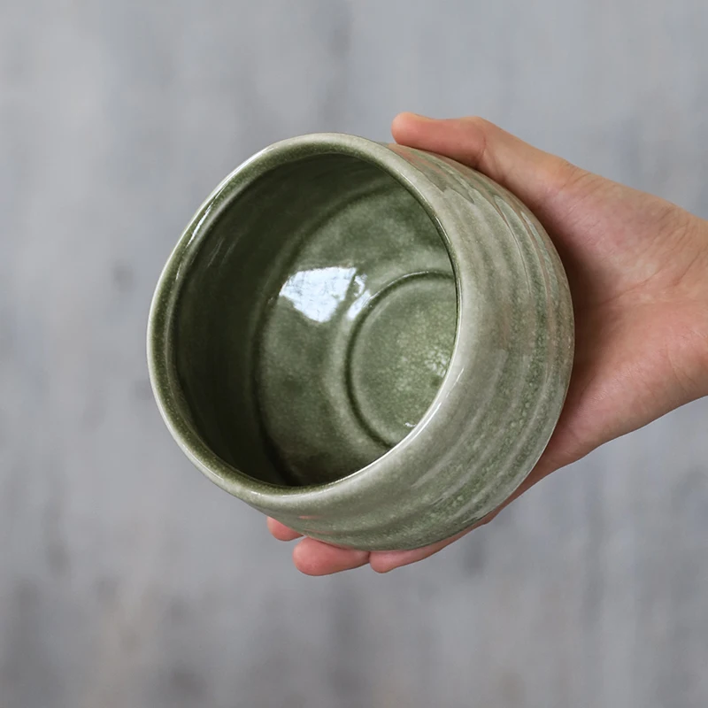 LUWU 4pcs/set traditional matcha giftset bamboo matcha scoop ceremic bowl whisk holders japanese tea sets
