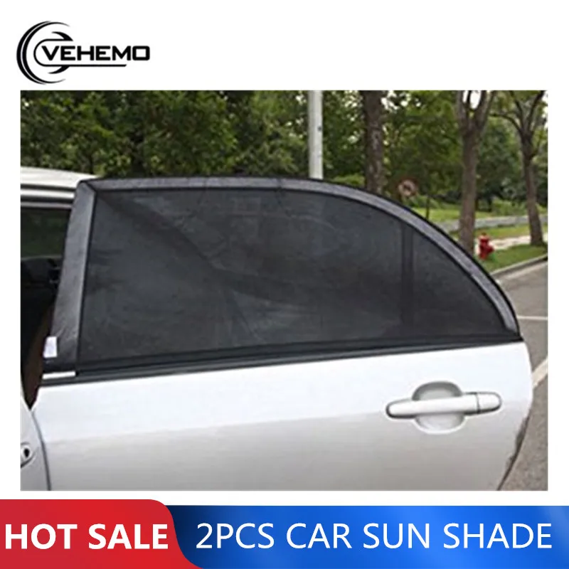 2 шт. Автомобильный солнцезащитный чехол Защита от солнца УФ-окно уменьшает температуру и улучшает конфиденциальность оконные аксессуары