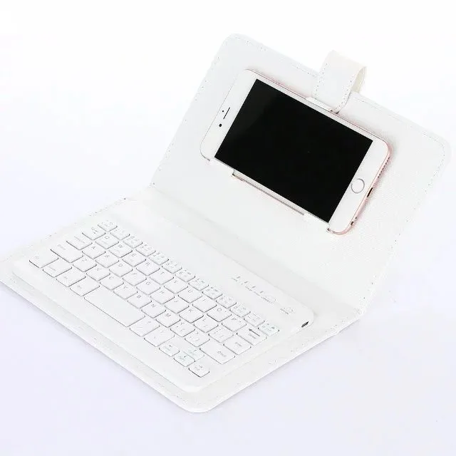 Клавиатура для мобильного телефона, роскошная женская Кожаная клавиатура для телефона, Bluetooth флип-чехол, мужская деловая оболочка для iPhone xiaomi