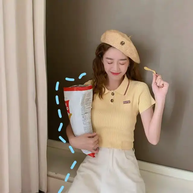 Zhuang 4/15 to Hyuna, цветная футболка для маленькой сестры, летняя, зеленая, кремовая, желтая, мерсеризованный хлопок, ультра-дышащая