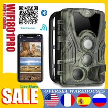 

WIFI801pro Hunting Trail Camera Mini Portable 4K HD Bluetooth Camcorder Infrared Night Vision Waterproof Outdoor Wildlife Game