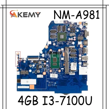 

NM-A981 Laptop motherboard For Lenovo 310-15IKB original mainboard 4G-RAM I3-7100U GT920MX