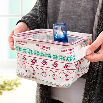 

New Folding Storage Basket Foldable Linen Storage Box Bins Fabric Organizer Organize Office Bedroom Closet Toys Laundry Basket