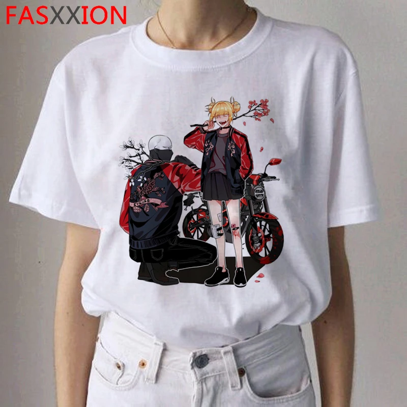 Senpai Ahegao Harajuku футболка женская Ullzang Himiko Toga футболка Boku No Hero Academy Hentai футболка 90s футболки с графическим изображением Женская - Цвет: 9447