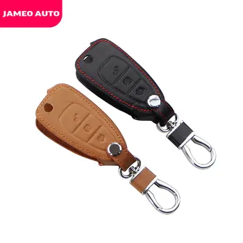 

Leather Car Key Cover Key Protection Bag Case Fit for Ford Focus 3 4 MK3 MK4 Kuga Escape Ecosport Edge Mondeo Folded Key