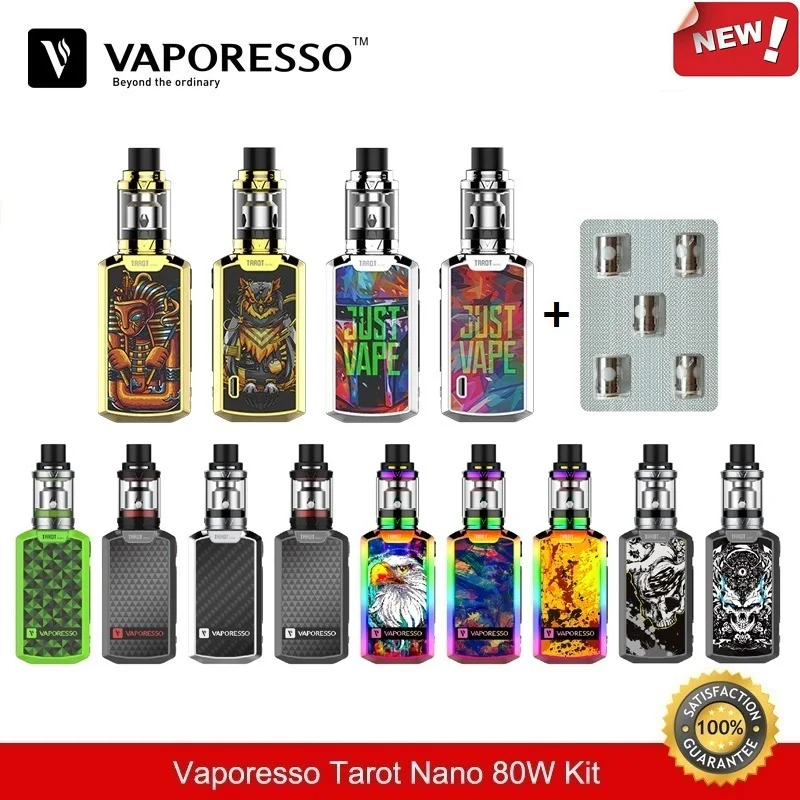 Электронная сигарета Vaporesso Таро нано набор 80 Вт TC бокс мод 2500 мАч с 2 мл