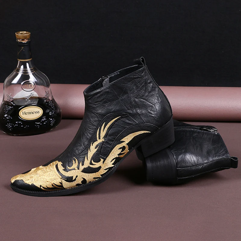 

In 2020, men's new peculiar leather boots, autumn leather shoes, men's leisure leather boots, and comfortable antiskid boots wit