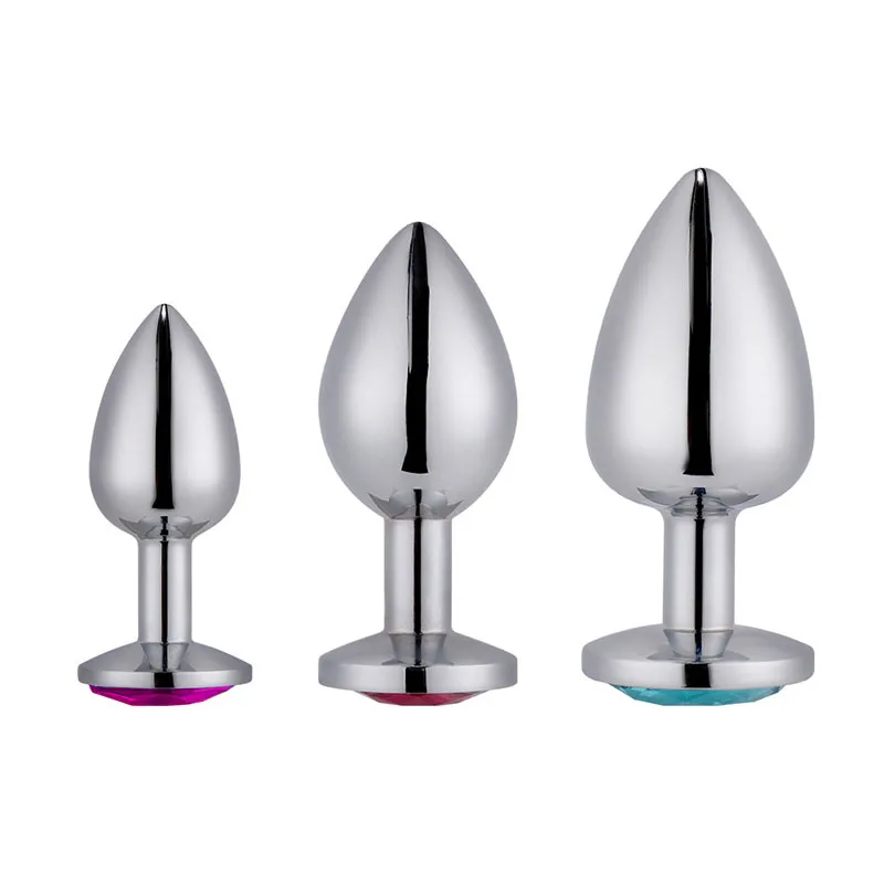 3 Sizes Small Medium Large Metal Anal Plug Gay Sex Toys Butt Plug Sex Products Bdsm Bondage Shop Toys Adults Women Men anal plug anal sex toys