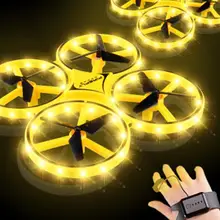 Zf04 rc mini quadcopter drone indução inteligente relógio de detecção remoto gesto aeronaves ufo controle mão zangão altitude hold crianças