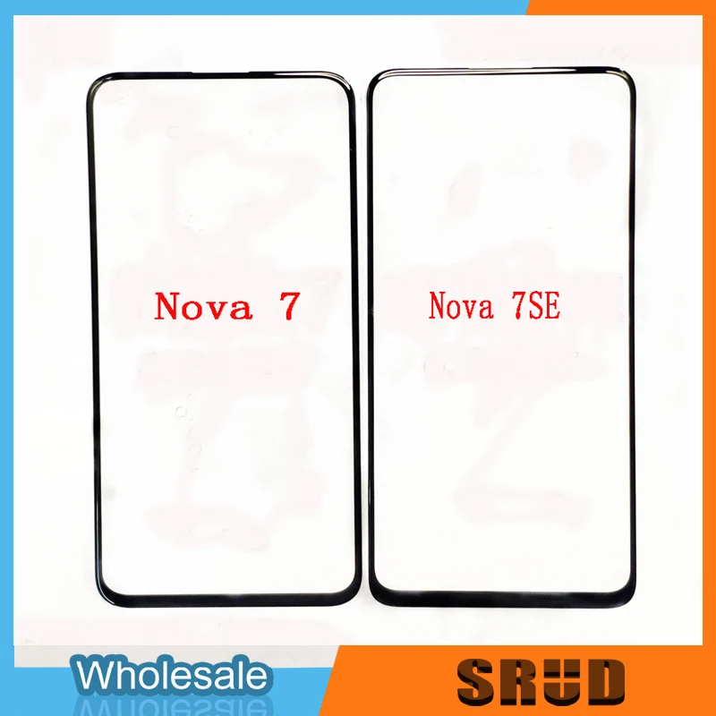 LCD Touch Screen Outer Glass For Huawei Nova 2S 2P 3 3i 4 5 5pro 5i 5Z 6 6se 7 7se 8se V20 V30 Front Glass With Laminated OCA
