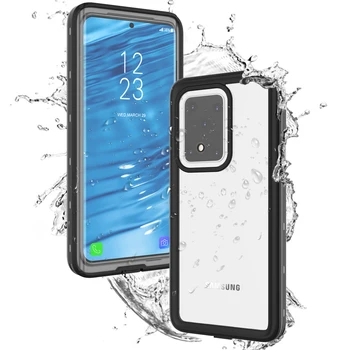 

For Samsung Galaxy S20 Plus 6.7 Case Waterproof IP68 360 Degree Shockproof Diving Underwater Cover S20 Ultra Case Transparent