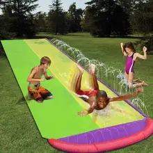 4,8 м гигантский Surf 'N двойная водная горка газон водные горки для детей летний бассейн детские игры, веселье игрушки для двора наружная волна всадник