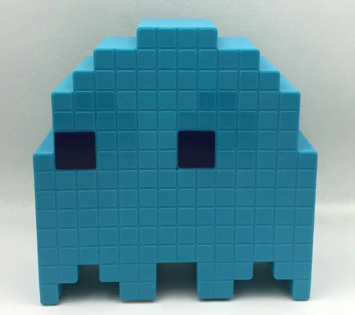 Синий Детский ночник Цвет изменить мультфильм luminarias dj светодиодный мини USB ночник 8-бит настроение свет пикселей pacman ребенок светильники Спальня освещения светильник детский аниме ночник - Испускаемый цвет: Синий