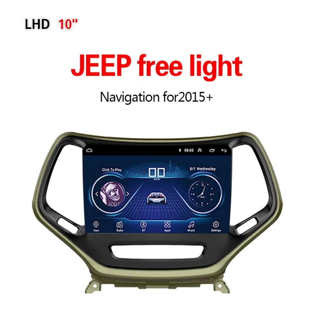 Lionet gps-навигация для автомобиля JEEP free light silver+ 10,1 дюймов LJ1004Y - Размер экрана, дюймов: WIFI 1G16G