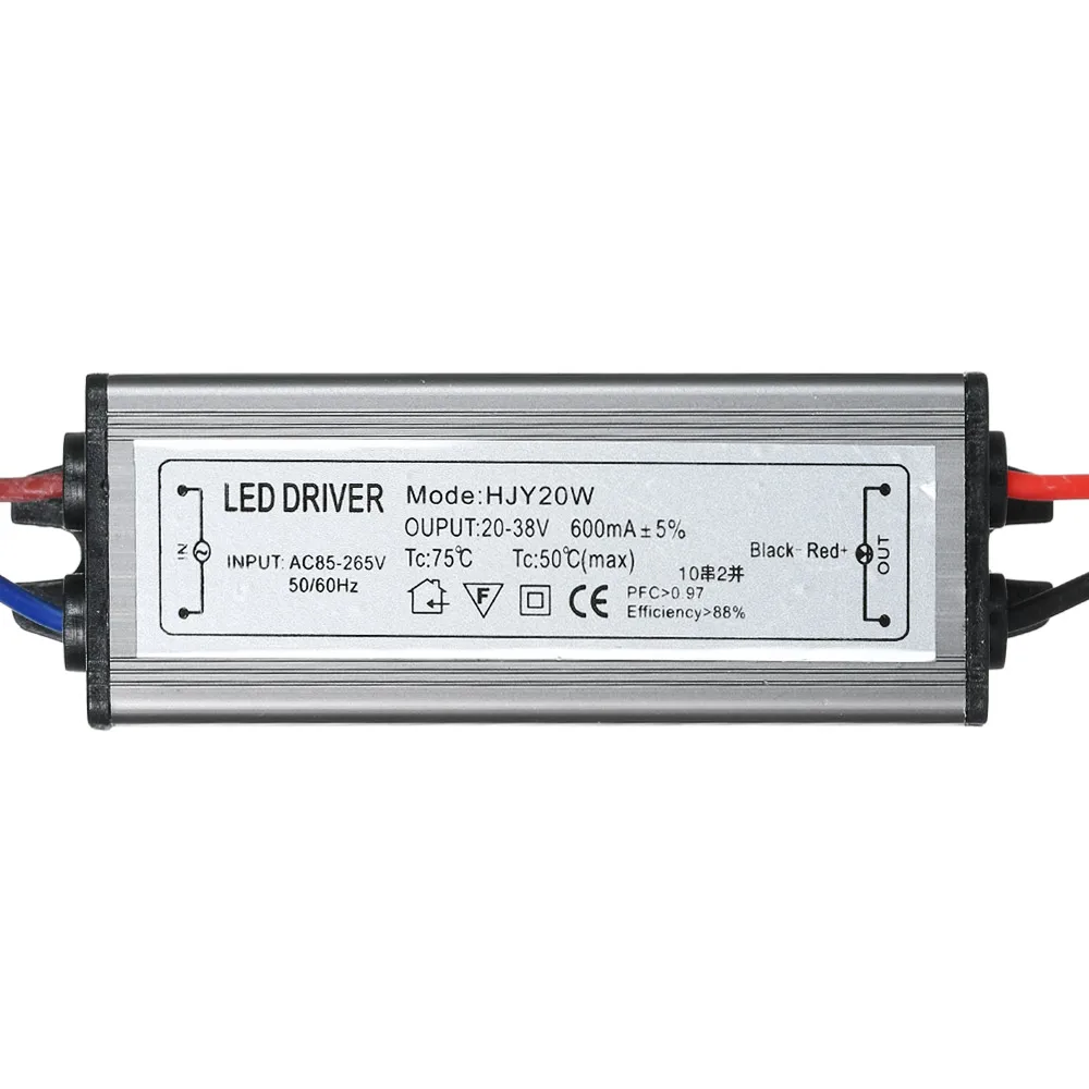 20W Constant Current Driver Power Supply Adapter Transformer Switch for LED Exihibition Lamp Chip Light IP66 Water Resistant