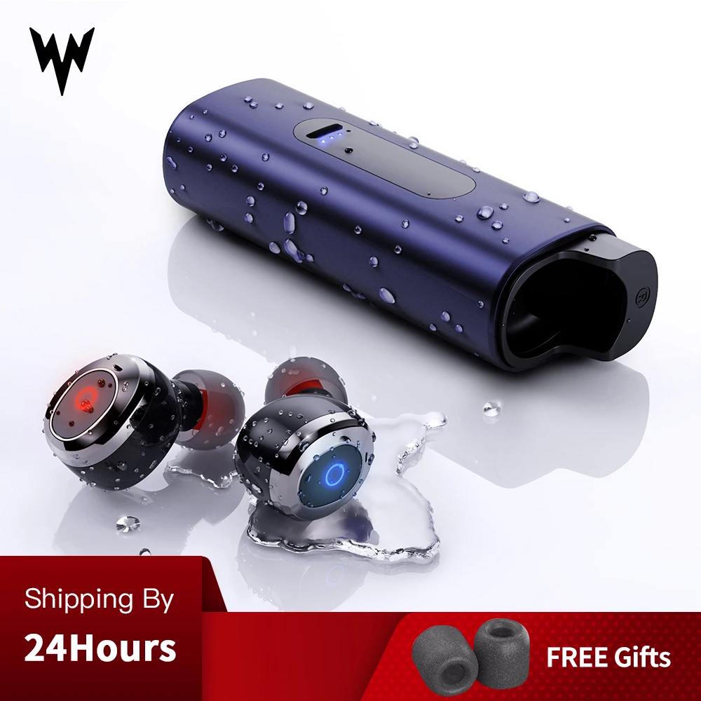 Whizzer WA-11 TWS Bluetooth наушники v5.0 настоящие беспроводные наушники мини стерео водонепроницаемые IPX7 с микрофоном