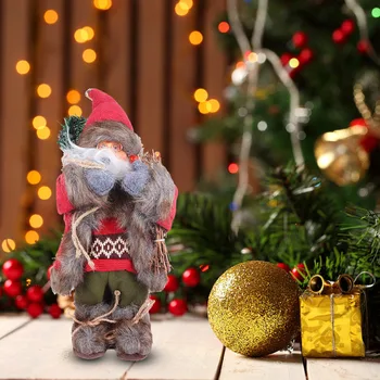 

1 Pc Santa Clause Toy Desktop Toy Desktop Decor Xmas Ornament Party Decor for Cafe Store