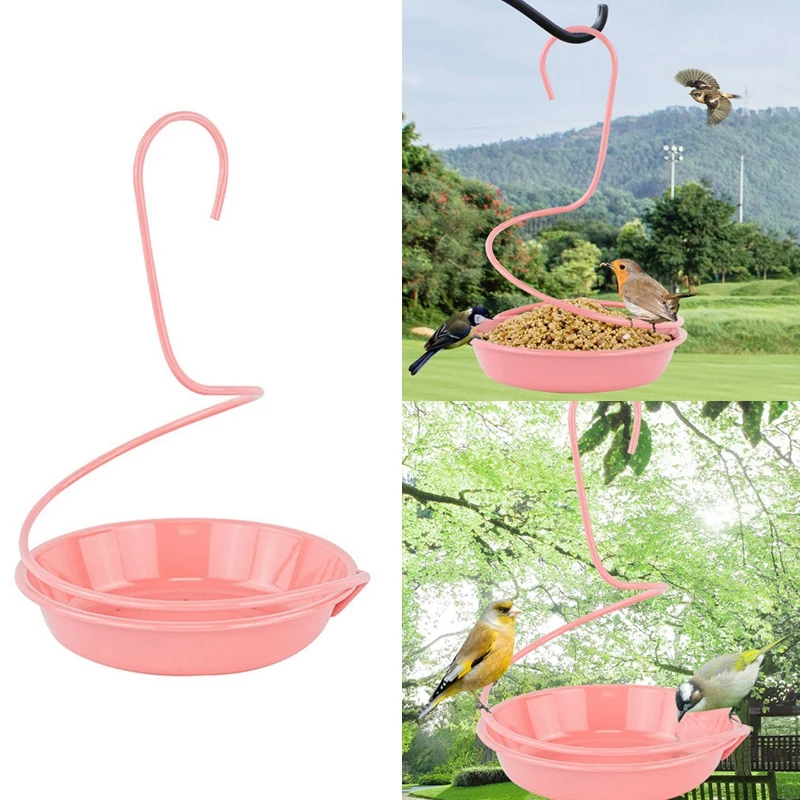 

Hanging Bird Feeder Outdoor Hanging Bird Feeder Household Pet Bird Water Basin Outdoor Bird Feeder