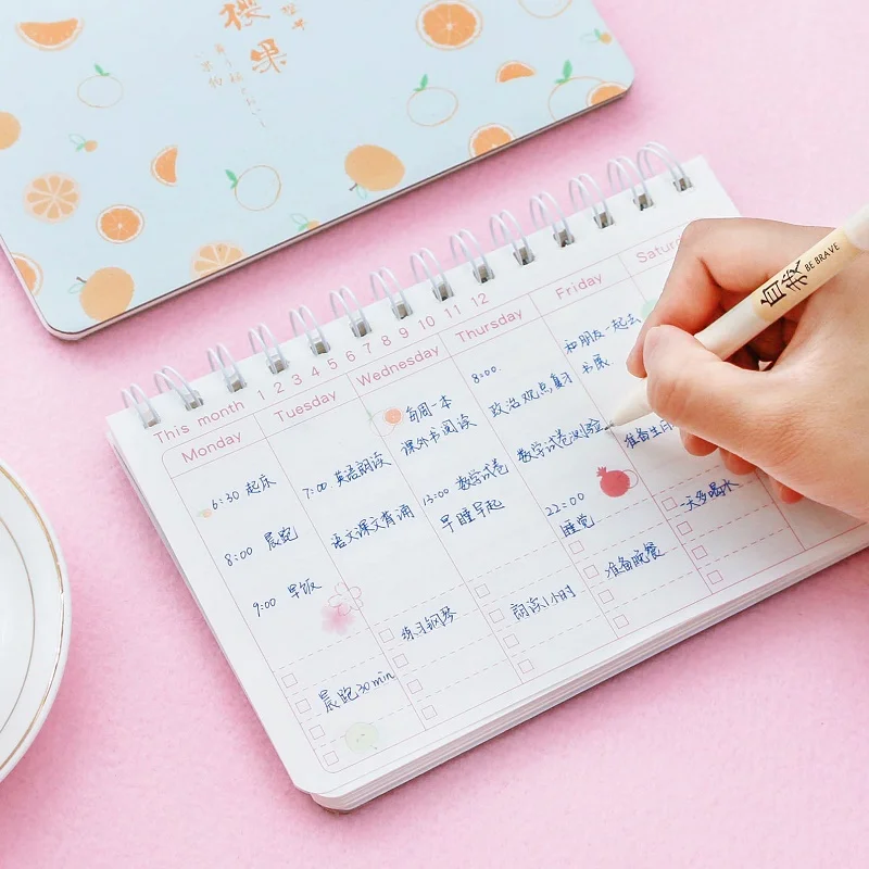 Cherry Fruit week Plan-это новая книга для заметок для студентов, блокнот для обучения эффективности