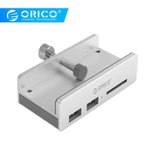 ORICO USB3.0 концентратор с кардридером для sd-карты клип Дизайн Алюминиевая брошь-тип 3 порта сплиттер хаб для настольного ноутбука ПК