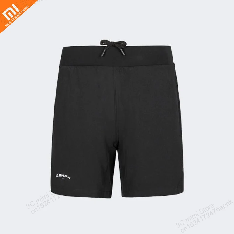 

Xiaomi men's 2 in 1 quick-drying sports shorts double-layer design anti-light casual shorts sports summer shorts smart home