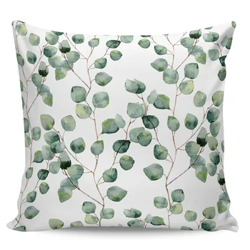 

Pillow Cases Decorative Watercolor Vine Green Fresh Bed Room Office Pillowcase Long Pillows Car Seat Throw Body Pillow Covers