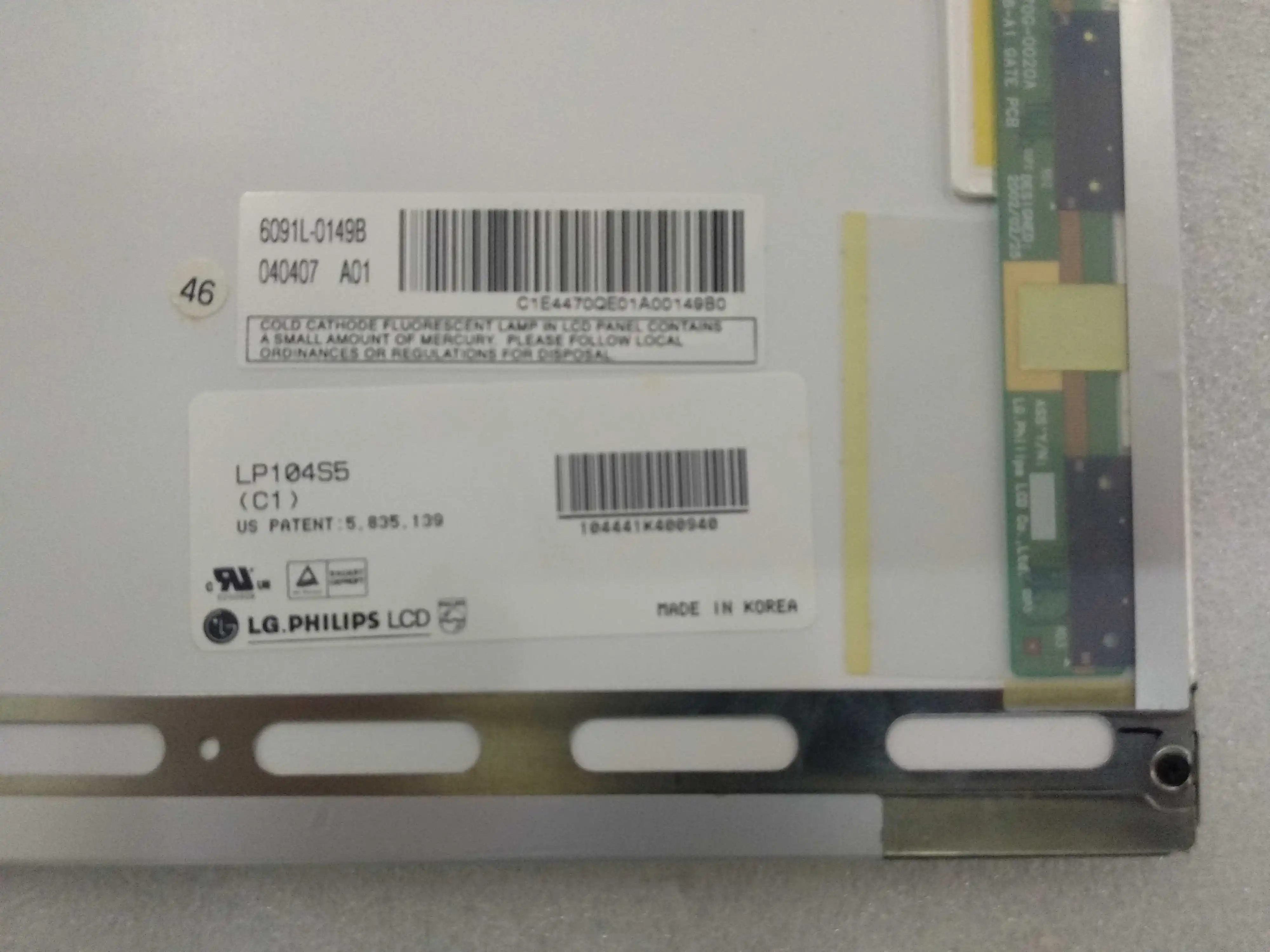 Tela Lcd Original de 10.4 Polegadas Lb104s01 Lb104s01 Tl02 Lp104s5 c1 - Imagem 4