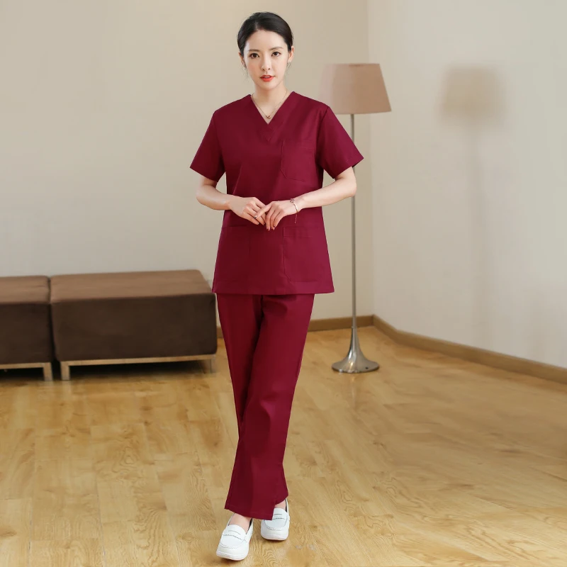 Preise Krankenhaus Ärzte Medizinische Sets Kurzen ärmeln Uniformen Anzüge Dental Klinik Schönheit Salon Arbeitskleidung Kleidung pflege scrubs tops hosen